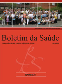 Capa do Boletim da Saúde: Vol.18 Nro.2/2004, Humanização